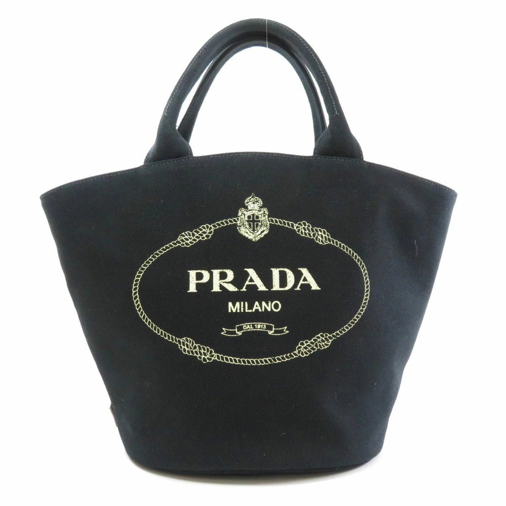 Prada Canapa Bucket Tote Bag Canvas - Picture 11 of 11